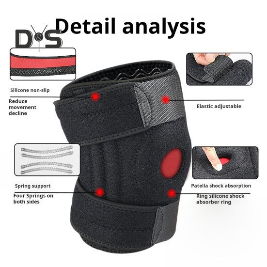 Регулируемый наколенник для облегчения боли в колене, стабилизации коленной чашечки, поддержки спорта, фитнеса, бега, наколенника, рукава для разрыва мениска