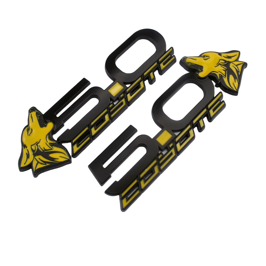 1 пара Новые 3D Металлические 5.0 Coyote Mach Логотип Значок Эмблема Наклейки Наклейка Для Mustang Dark Horse Shelby GT GT350 GT500 Аксессуары