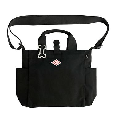 1128 1129 Сумка-тоут с плечом для прогулок с домашними животными SN Square DOG BUDDY [Rootote] (112901 Черный)