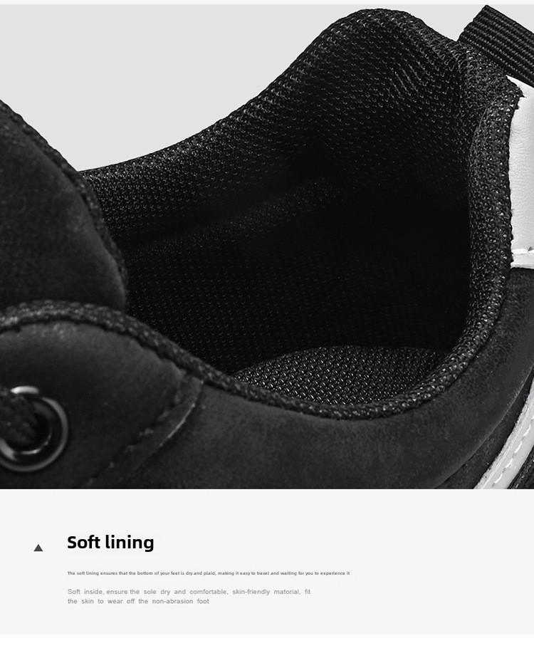 Модная мужская обувь на весну 2024 года: Мягкие, износостойкие, универсальные повседневные туфли с толстой подошвой для охраны труда