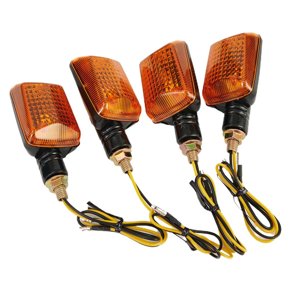 Turn Heads On Your Bike with Black Tinted Motorcycle Turn Signals 4 Piece Set!