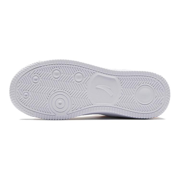 Anta Модные универсальные высокие детские кроссовки для скейтбординга, детские кроссовки белого и розового цвета A22438004-1