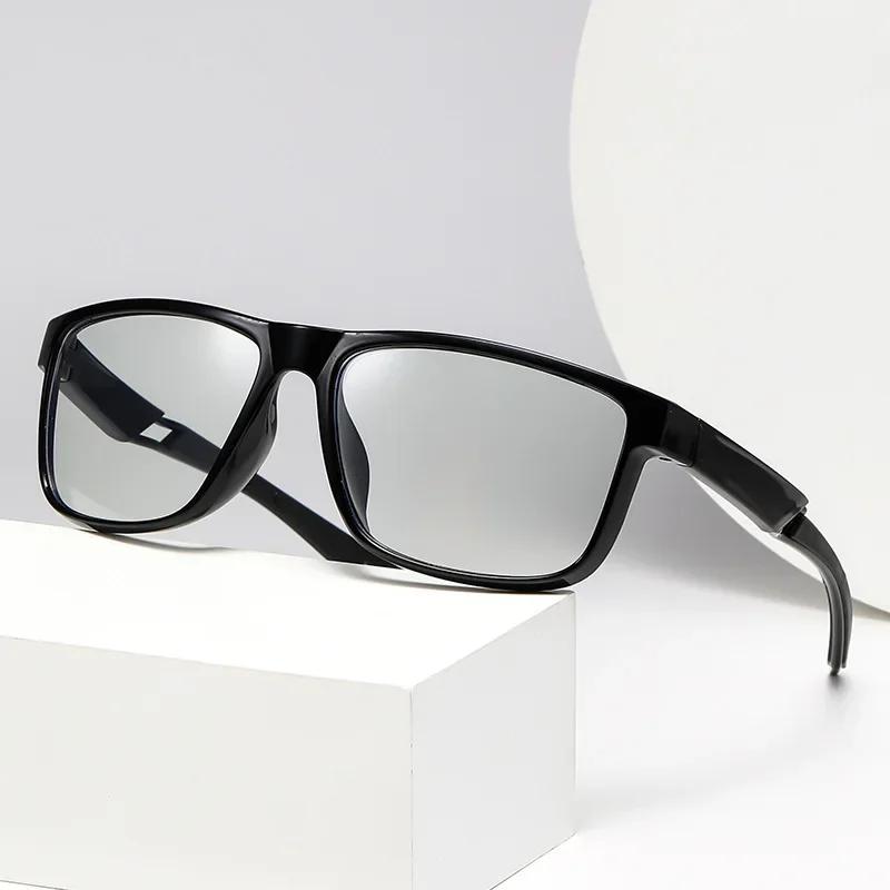 Унисекс Модные Фотохромные Очки для Близорукости с Полной Оправой, Спортивные Очки для Близорукости для Активного Отдыха, Очки высокой четкости, блокирующие синий свет