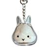 1/4Pcs Pet Rabbit Hair Keychain Keepsake Capsule Memorial Pendant Hair Storage Bottle Transparent Pet Hair Key Chain