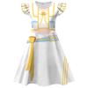 Witch Hunt Girl Group Kids Cosplay Flutter Sleeve Milk Silk Dress with Bag