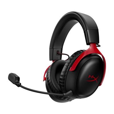 Беспроводная игровая гарнитура HyperX Cloud III с DTS Spatial 53-мм Cloud II для Xbox, Nintendo и мобильных устройств, HeadphoneX Audio, драйверы, комфорт, Черно-красный,