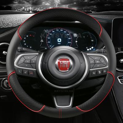 Чехол на руль автомобиля из искусственной кожи 38 см 15 дюймов для Fiat Tipo Fullback Strada Toro Doblo Freemont Bravo Stilo Auto