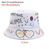 Fashion Outdoor Cotton Fisherman Hat Graffiti Hat Bucket Hat Hip Hop Cap
