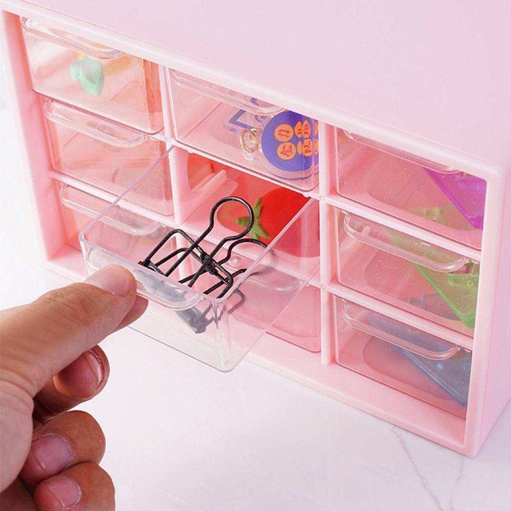 Прозрачный 9-секционный органайзер настенный небольшой ящик разделенный на части ящик для хранения всякой всячины настольный