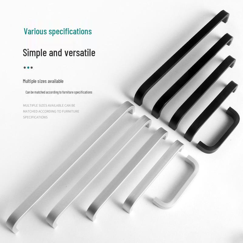 302 Aluminum Alloy Drawer & Cabinet Handle: Simple, Versatile Pull for Wardrobes & Cabinets