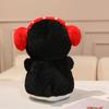 Red Heart Penguin Plush Toys Soft Stuffed Cute Earphones Love Dolls  Valentine's Day