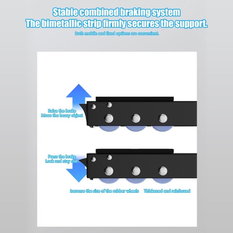 2pcs Universals Washing Machine Base Brackets with Antislip Pad for Noise Reduction and Secure Placement