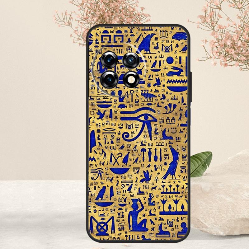 Древнеегипетский иероглифический чехол для OnePlus 10T 8T 9R 10R 12R 8 9 10 Pro 11 12 OnePlus Nord 3 CE 2 Lite N10 N20