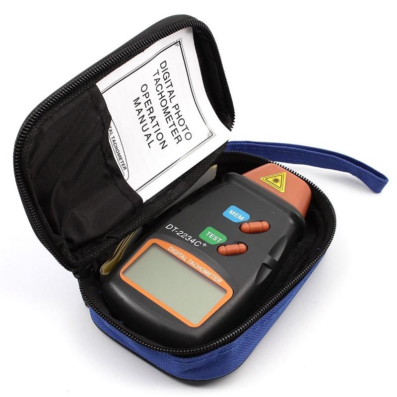 Высокоточный портативный тахометр с точным измерением оборотов в минуту Компактный высокоскоростной измеритель оборотов Лазерный датчик скорости Простота в использовании