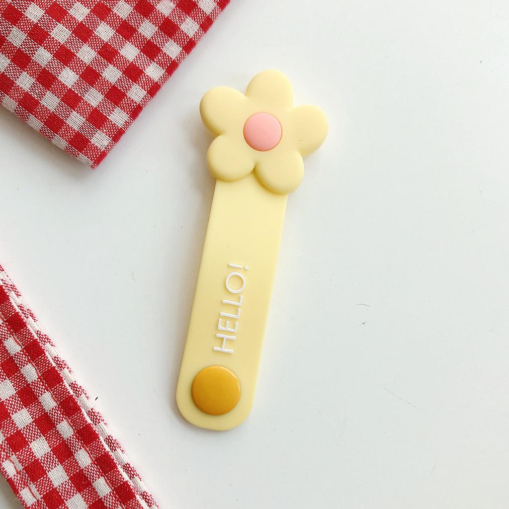 Милый силиконовый органайзер для кабелей в виде цветка для фиксации кабеля передачи данных iPhone, органайзер для кабелей наушников, держатель для шнуров