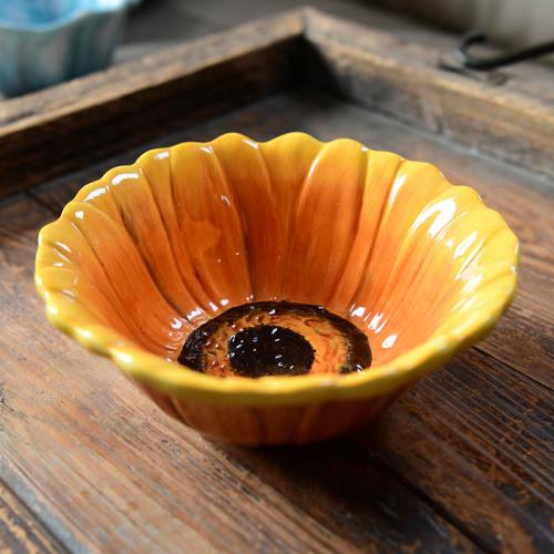 Творческий тисненый цветок керамическая чаша набор посуды для дома художественная фруктовая тарелка цветочная чаша обеденный стол кухонный инвентарь украшение