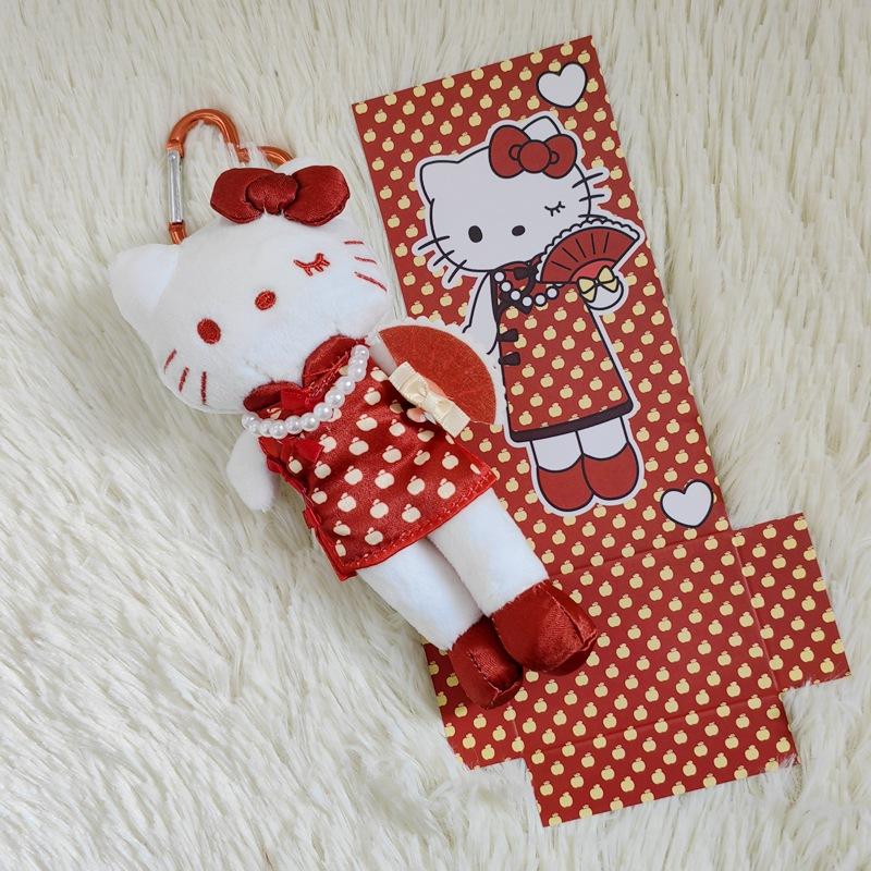 Серия Hello Kitty Kawaii Одежда Юбка Длинные Ноги Кот Китти Подвеска Плюшевая Игрушка Кукла Подвеска для Сумки Брелок Кукла Подарок