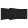 Kitchen Backsplashes 2 Pcs Black 80x50 Cm Tempered Glass