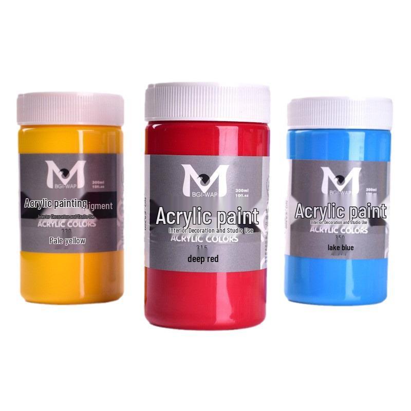 Meibang Special White Metallic Acrylic Paint for DIY Plaster Doll and Wall Painting