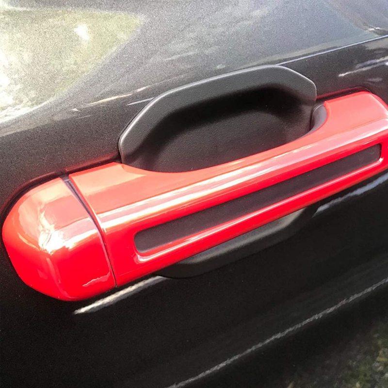 5PCS Door Handle Bowl Exterior Trim For  Jeep Wrangler JL 2018-2024+ Recess Guard Trim Cover Decor Kit