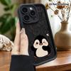 Phone Case: 2D flat design suitable for iPhone 18 17 16 15 14 13 Pro stepped protective case, little penguin, Christmas and Halloween gift