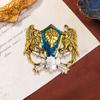 Vintage Angel Wings Brooch Personality Animal Eagle Brooch Ornament Suit Accessories Brooch Pin