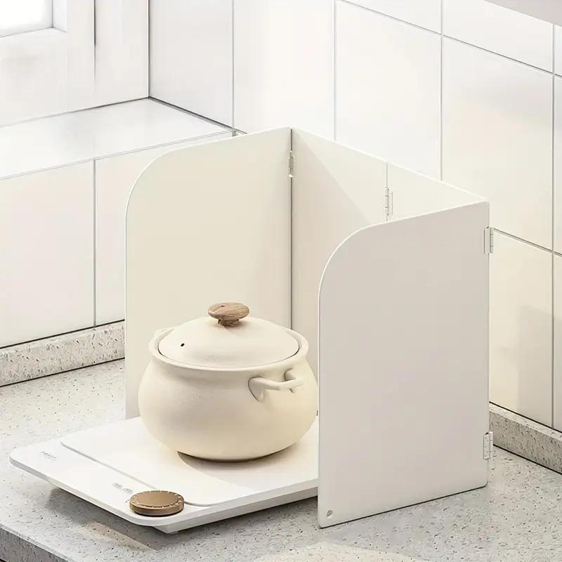 3-сторонний экран от брызг масла для кухни, стальной, защита от брызг для плиты и сковороды