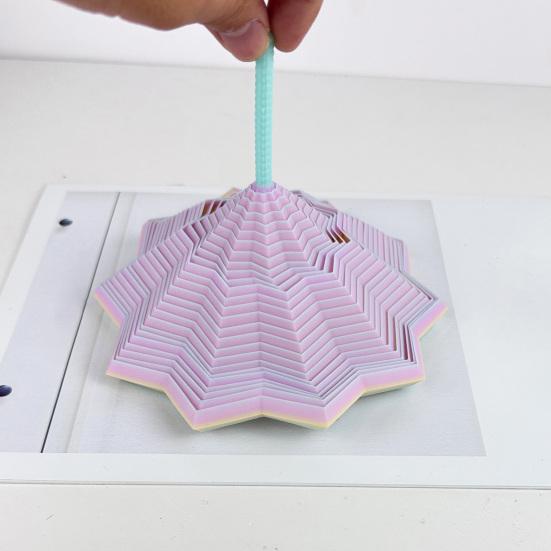 3D-печатная фрактальная фиджет-звезда для снятия стресса и тревоги, расширяющаяся звезда, сенсорная игрушка с ручкой, вращающаяся спираль, расширяющаяся звезда, игрушка для декомпрессии