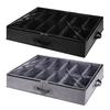 Under-Bed Shoes Storage Organizer Large Capacity Multiple Compartments Foldable Design Shoes Container