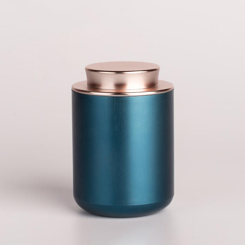 Portable Mini Tea Tin Can Creative Sealed Tea Storage Jar Empty Metal Container for Home Kitchen