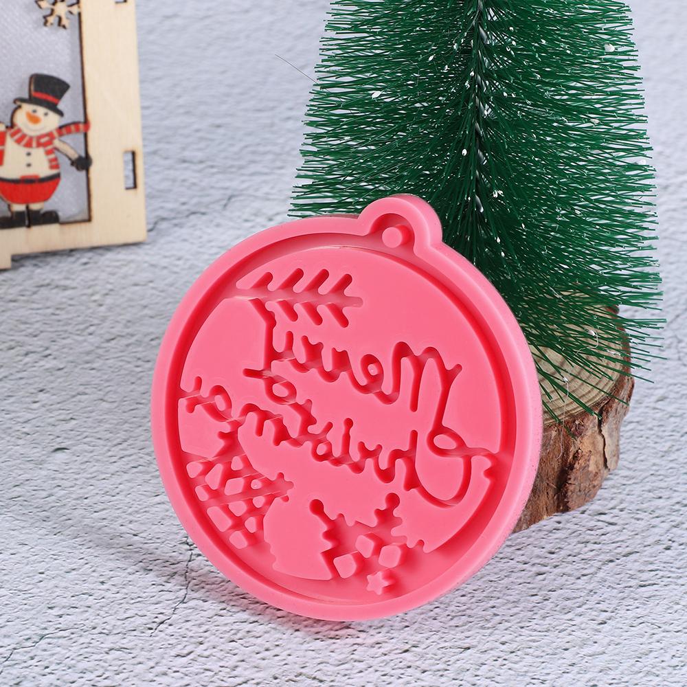 Crafts Clay Mold Cake Tools Christmas Ball Mold Silicone Moulds Keychain Molds Jewelry Making Tool