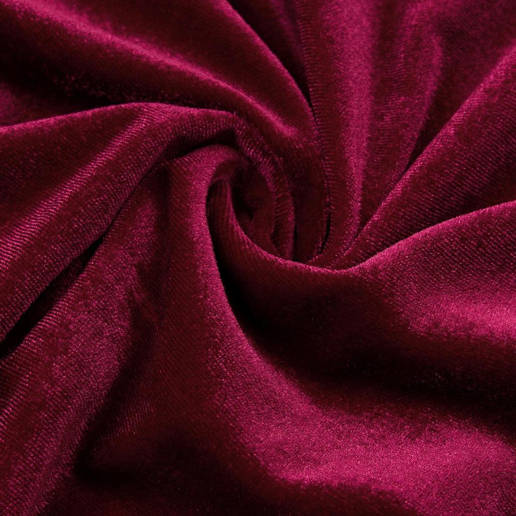 Зимнее повседневное платье с V-образным вырезом и однотонной талией из бархата для женщин