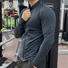 Men's Gym Tights Jacket Running Training Elastic Outerwear Outdoor Cycling Sweatshirt Dry Fit Breathable Compression Tops