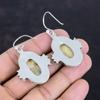 Серьги из ископаемого коралла, серьги ручной работы, драгоценные камни, серьги из стерлингового серебра 925 пробы, ювелирные изделия из ископаемого коралла, подарки для женщин, дизайнерские украшения
