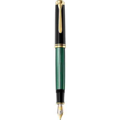 Перьевая ручка Pelikan Pelikan F Fine Point Green Stripe Souveraine M800 Подлинный импортный продукт