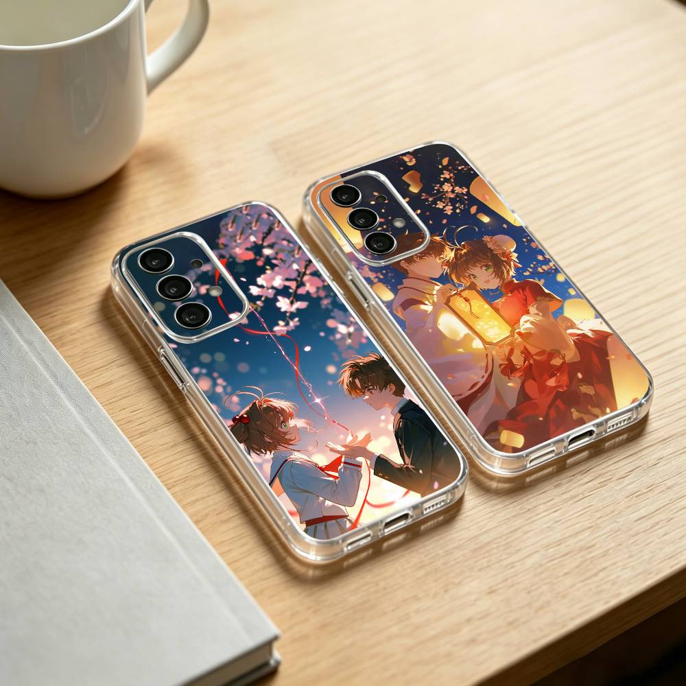 Чехол для телефона Card Captor Sakura для Samsung S25, 24, 21, 22, 23, 30, Ultra, 20, Plus, Fe, Lite, Note Прозрачный