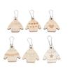 6Pcs Wooden Removable Stitch Markers for Knitting and Crocheting Lightweight Multipurpose Locking