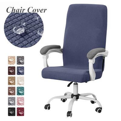 Чехлы для офисных кресел Polar Fleece, эластичные водоотталкивающие чехлы для компьютерных кресел, вращающиеся чехлы для подъемников, пылезащитные чехлы для сидений