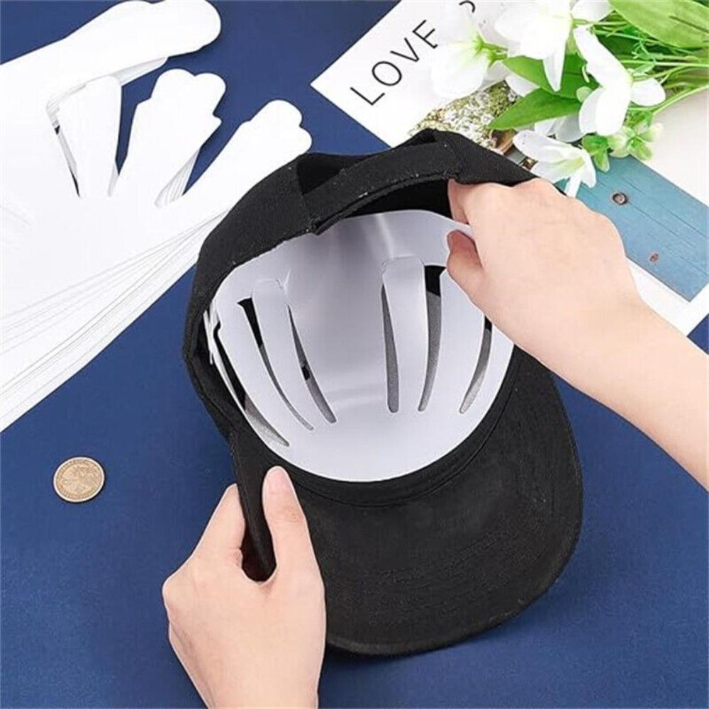 10Pcs White Hat Inner Support Protector Holder Cap Fitter Inserts Portable Hat Insert Caps Liners