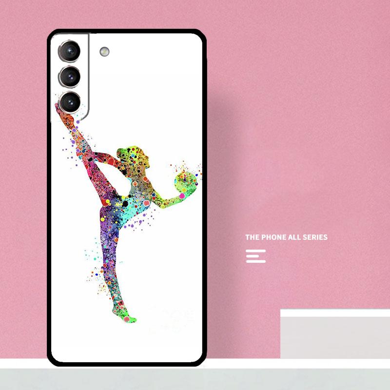 Акварельный чехол для телефона с принтом гимнастики для Samsung Galaxy S25 S26 Ultra S20 S21 S22 S23 S24 S10 Plus S25 FE Чехол Coque