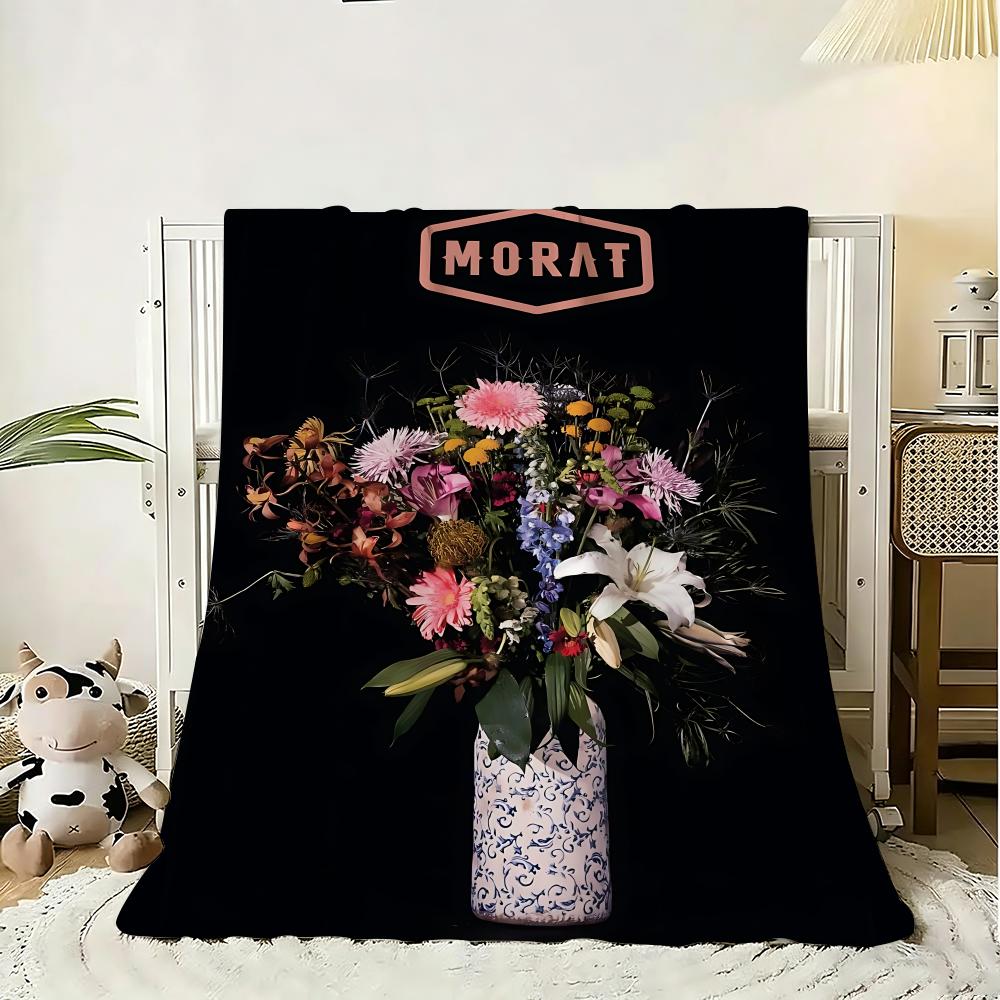 Rock Band Morat Balas perdidas Throw 240g Flannel Blanket Lightweight Soft Skin-friendly Summer Thin Throw Blanket