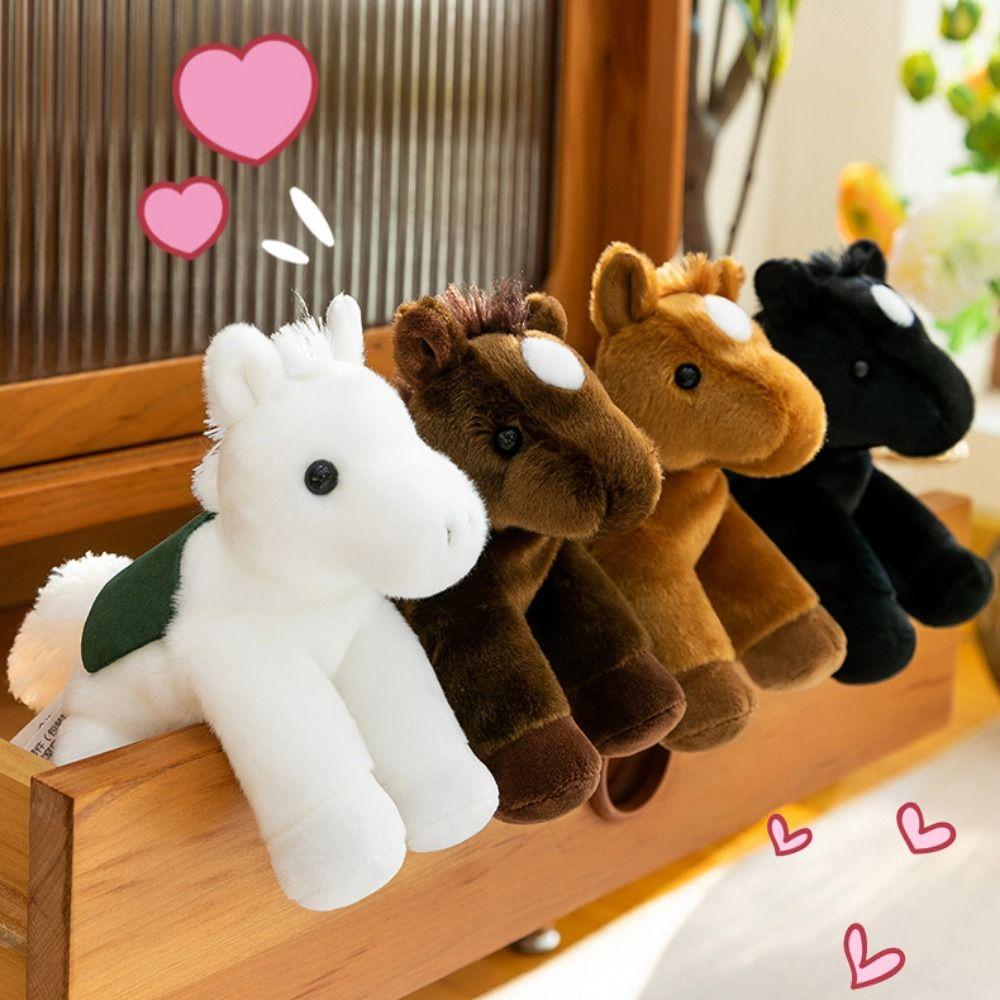 Simulation Horse Realistic Horse Stuffed Toy Stuffed Animal Horned Sheep Plush Toys  Children Toys