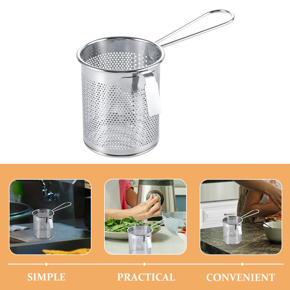 Стальная проволока для горячих горшков, пропущенная через сетку Aor Fryer Mesh Pasta Corona, нержавеющая сталь, тонкие подвесные дуршлаги