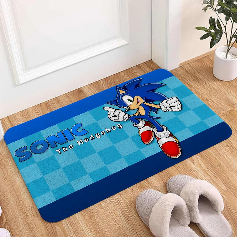 S-Sonic Cartoon Floor Mat For Living Room Sofa Floor Cushions Modern Soft Fluffy Home Rug For Children's Bedroom Play Carpet