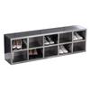 Stainless Steel Multi-Compartment Locker Bench