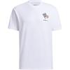 Adidas Neo Logo Print Sport Short Sleeve T-Shirt Men Tops White GP4810