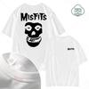 2023 New Men's 100% Cotton High Street Fashion Leisure Fun Skull Print Pattern High Quality Top Street Fitness S-4XL
