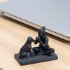3D-печатная скульптура собаки и хозяина Статуя собаки и хозяина Настольная фигурка животного