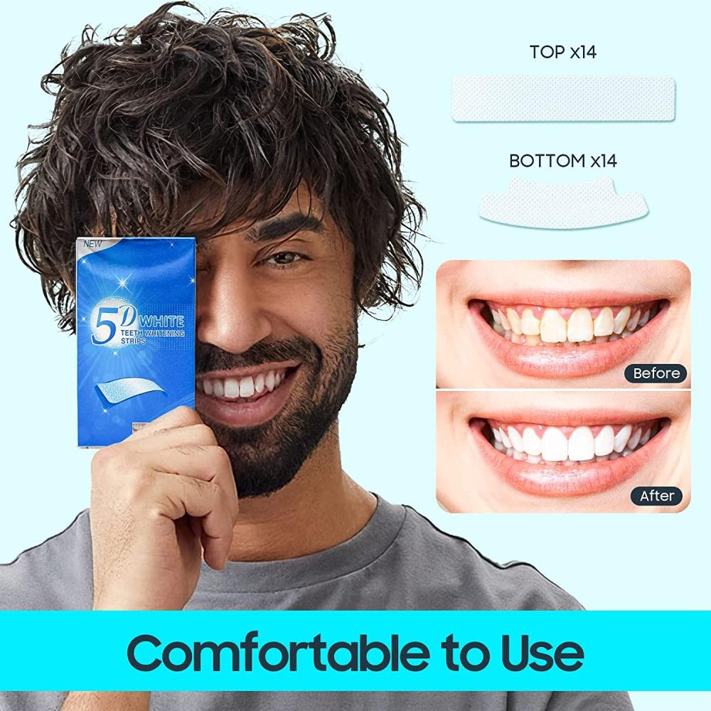 28/14 шт. Белые полоски для отбеливания зубов, отбеливающие полоски для чувствительных зубов, безопасная очистка зубов, удаление пятен