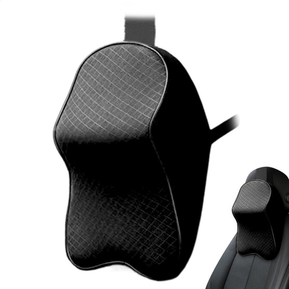 Супер удобная подушка для подголовника автомобиля, гибкая автомобильная подушка для шеи, мягкая подушка для поясницы, гибкая пена, дышащий регулируемый ремень